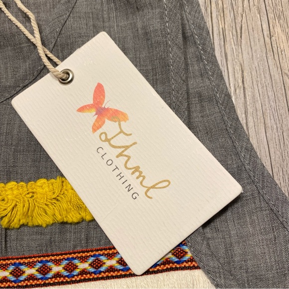 THML Women’s Sleeveless Top Bohemian Inspired Small NWT - Picture 4 of 11